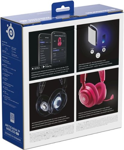 SteelSeries Arctis Nova 7P Gen 2 Wireless Over-The-Ear Multi Gaming Headset for PS4, PS5, Switch, Handheld, PC - Magneta BUY IN UAE