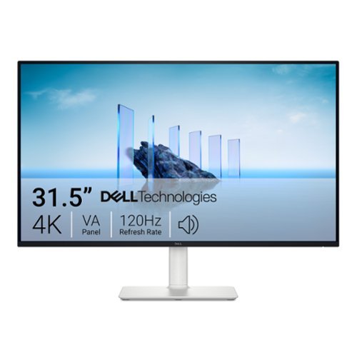 Dell - S3225QS 31.5" VA LED 4K UHD 120Hz FreeSync Monitor with HDR (HDMI, DisplayPort) - White