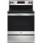 GE - 5.3 Cu. Ft. Freestanding Electric Range with Self-cleaning - Stainless Steel-Front_Standard