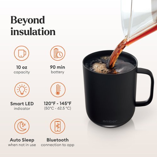 Ember Temperature Control Smart Mug² - 10 oz - Stainless Steel HOW TO BUY