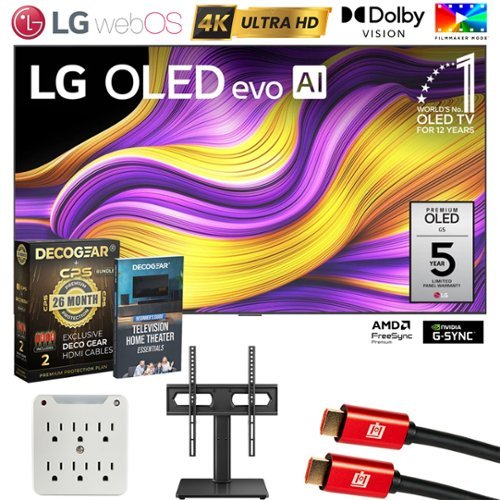 LG - 77" G5 OLED evo 4K UHD TV with One Wall Design (2025) + Extended Protection Plan-Front_Standard 