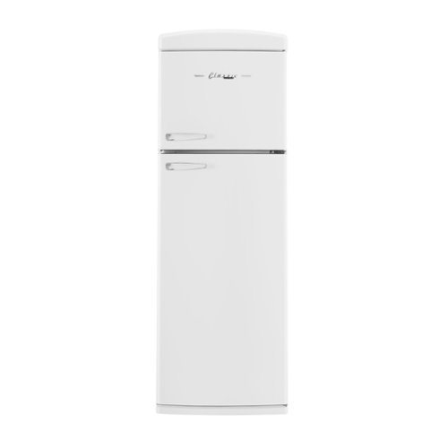 Front. Unique Appliances - 24 in. Wide Classic Retro 11 cu.ft. Top Freezer Refrigerator - Marshmallow White.