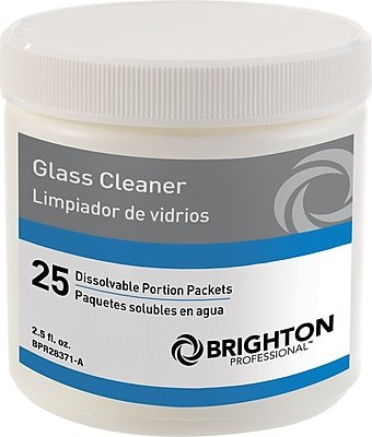 Brighton Professional - Dissolvable Portion Packets - Glass Cleaner, 25/Pk (BPR28371-B) - Blue