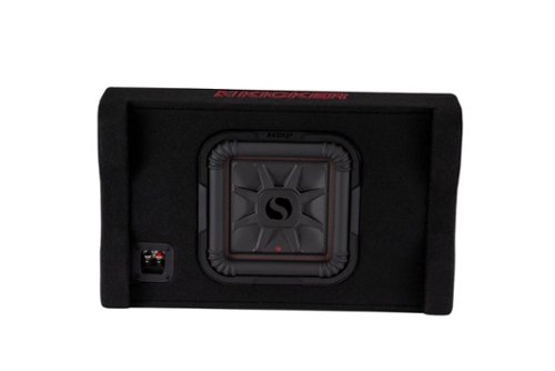 KICKER - L7T 10" 2-Ohm Down-Firing Enclsure Subwoofer - Black