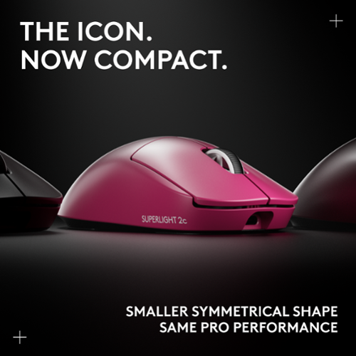 Logitech PRO X SUPERLIGHT 2c LIGHTSPEED Lightweight Compact