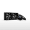 NZXT - Kraken Plus 240mm Radiator CPU Liquid Cooler (2 x 120mm F120P Fans) with 1.54" Square LCD - Black-Front_Standard