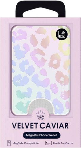 VELVET CAVIAR Magnetic Phone Wallet - White Opal Leopard SHOP ONLINE