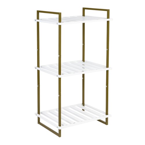 Honey-Can-Do - 3-Tier Tubular Metal Shelf - Olive-Front_Standard 