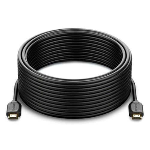 Fosmon - 50ft 4K HDMI Cable, Gold-Plated Premium High Speed, HDMI 2.0 Cable 4K@60Hz/2160p Support 18Gbps - Black-Front_Standard 