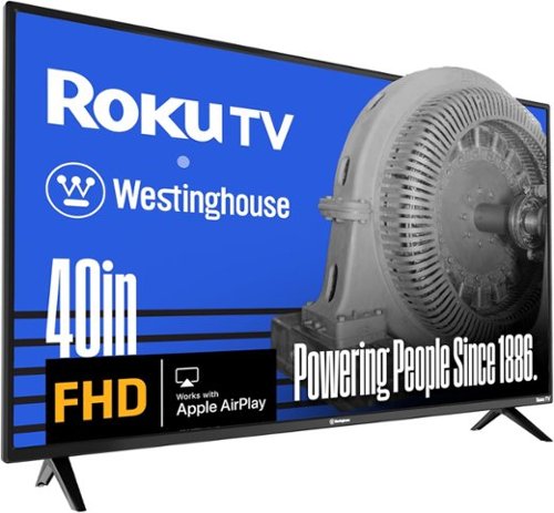 Westinghouse - 40" Smart FHD ROKU TV, Wi-Fi, Bluetooth, Flat Screen, Works with Apple AirPlay, Alexa & Google Assistant-Front_Standard 