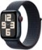 Apple Watch SE 2nd Generation (GPS+Cellular) 40mm Aluminum Case with Ink Sport Loop - Midnight - (2024)-Angle_Standard