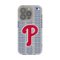 Keyscaper - MLB - Philadelphia Phillies - Text Backdrop Clear iPhone Case - 16e - Multicolor-Front_Standard