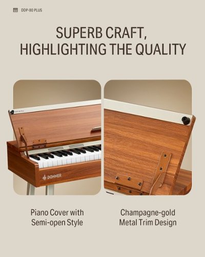Donner music Donner DDP 80 PLUS Digital Piano with Semi open Cover