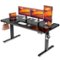 GTPlayer - Electric Standing Desk 55 x 24 IN Sit Stand up Desk - Black-Front_Standard