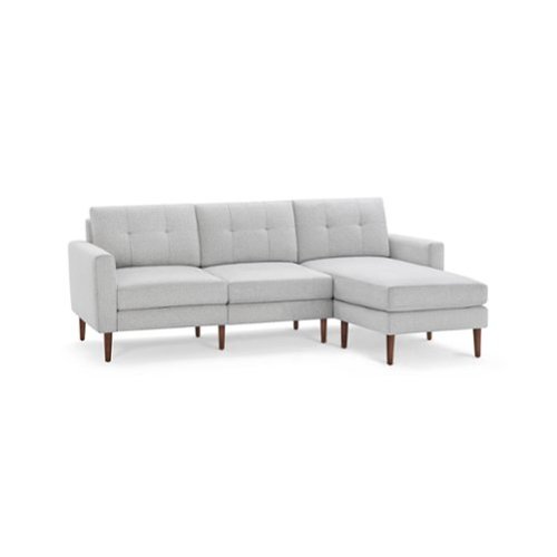 Burrow - Mid-Century Nomad Sofa Sectional - Crushed Gravel-Front_Standard 