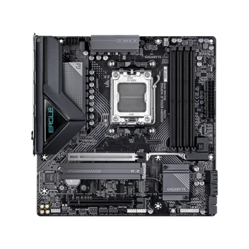 GIGABYTE - B850M EAGLE WIFI6E (Socket AM5) AMD B850 Micro-ATX DDR5 Wi-Fi 6E Motherboard - Black