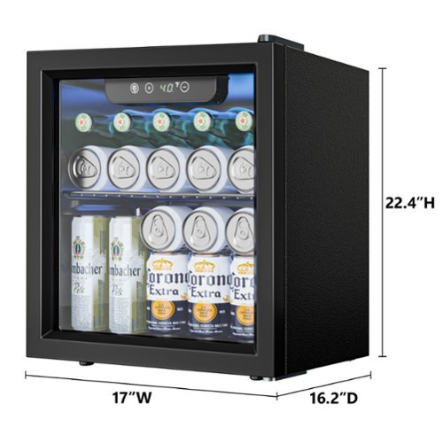 SIMZLIFE 55 Cans Mini Beverage Refrigerator Portable Cooler with