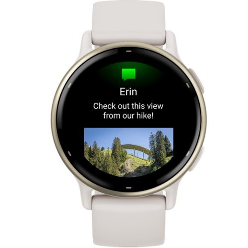 Garmin vívoactive 5 GPS Smartwatch 42 mm Fiber-reinforced polymer - Gold Aluminum and Ivory GLOBAL SHIPPING
