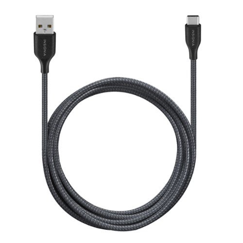 Insignia™ 6' USB to USB-C Braided Charge-and-Sync Cables (2-Pack) - Black BUY IN SAUDI ARABIA