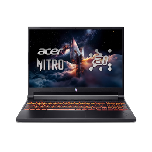 Acer - Nitro V16 16'' Gaming Laptop,AMD Ryzen 5 240,32GB RAM,1TB SSD, NVIDIA GeForce RTX 5050,Win 11 - Black-Front_Standard 