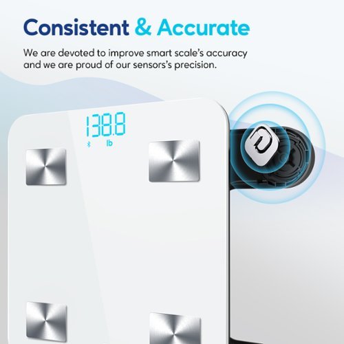 Arboleaf  Smart Scale for Body Weight, Bluetooth, 14 Key Body Composition Analysis Sync Apps, FSA or HSA eligible - White WHERE TO BUY