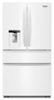 Whirlpool - 36 in. Wide 29 cu. ft. Family-Sized Capacity French Door Refrigerator with Flexible Temperature Drawer - White-Front_Standard