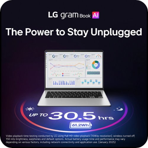 LG gram Book 14 2K Touchscreen Laptop - Intel Core 5 Series 3 2026 - 8GB Memory - 256GB SSD - Silver BUY ONLINE
