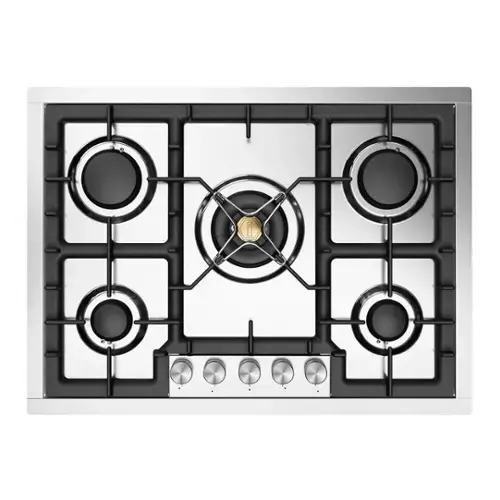 Front. ILVE - ILVE Professional Plus II 30 inch Built-In Gas Cooktop with 5 Burners (Liquid Propane, Stainless Steel) - Stainless Steel.