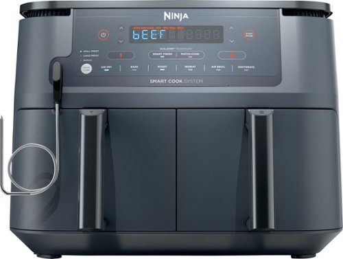 Shark - Ninja Foodi 6-in-1 10-qt. XL 2-Basket Air Fryer with DualZone Technology & Smart Cook System - Cyberspace