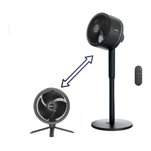Shark - FlexBreeze Indoor Outdoor Fan with Pedestal Base and Remote (Refurbished)-Front_Standard 