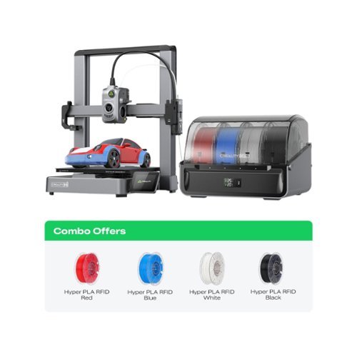 Creality - Hi Combo Multi Color 3D Printer with 4pk. Filament Bundle-Front_Standard 