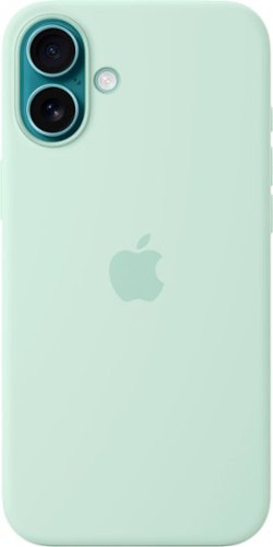 Apple - iPhone 16 Plus Silicone Case with MagSafe - Aquamarine