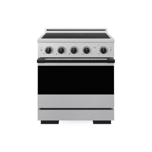 ZLINE - Autograph 30 in. 4.2 cu. ft. Marino Freestanding Induction Range with 4 Burners in Satin Steel with Black Accents - Satin Stainless Steel