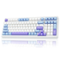 AULA - F99, 99-Key, Wireless, Hot Swappable, Mechanical Gaming Keyboard, RGB, 5-Layer Padding, 8000 mAh Battery - Blue Purple White-Front_Standard
