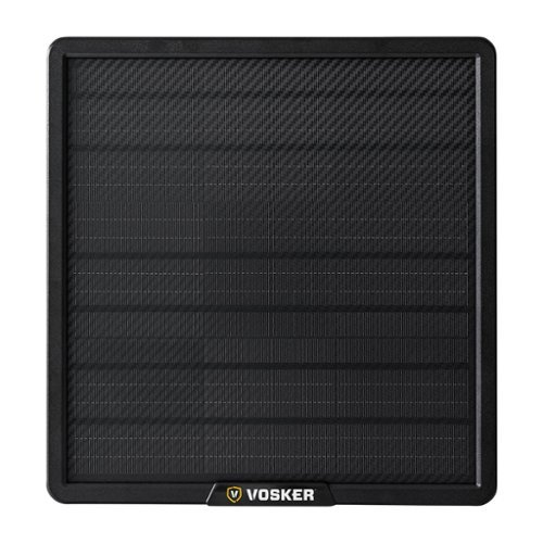Vosker - Mountable 15,000 mAh Universal Solar Power Bank - Black-Front_Standard 