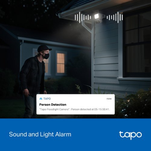 TP-Link Tapo Floodlight and Wireless Pan-Tilt Security 2K QHD Camera, 360° Coverage, with Solar - No Monthly Fees - White BUY IN SAUDI ARABIA