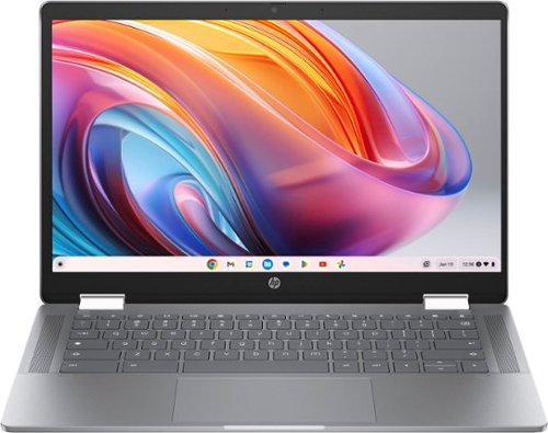 HP - 14" 2-in-1 Full HD Touch-Screen Chromebook Plus Laptop with Google AI - Intel Core i3 - 8GB Memory - 256GB UFS - Meteor Silver