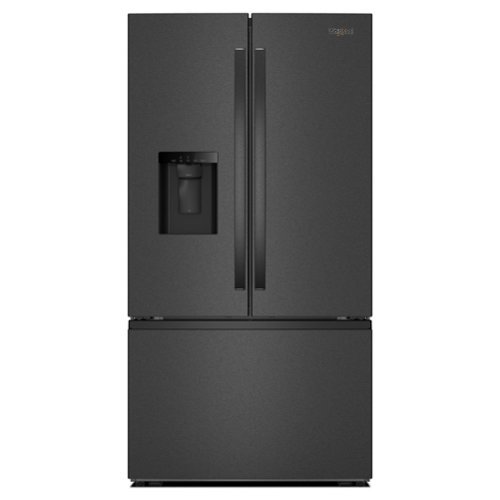 Whirlpool - 30 cu. ft. French Door Bottom Freezer Refrigerator with In-Door Water and Ice Maker - Black Stainless