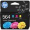 HP - 564 3-Pack Ink Cartridges - Cyan/Magenta/Yellow-Front_Standard