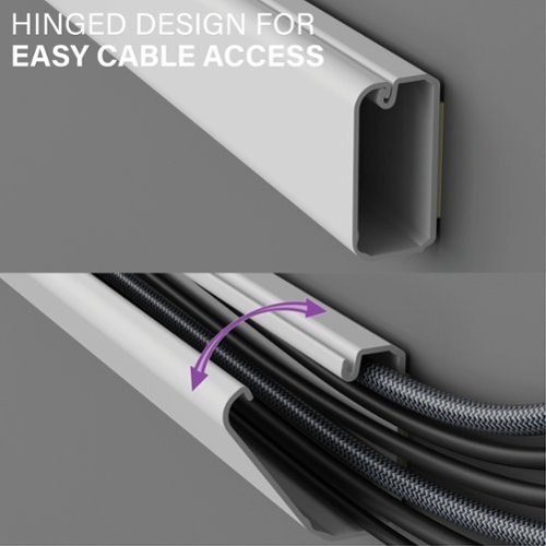 Sanus On-Wall Cable Concealer High Capacity Cord Cover Kit for Mounted TVs (Holds Up to 6 Cables) - White HOW TO BUY