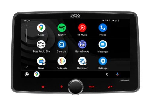 BOSS Audio - 8" - Android Auto/Apple® Carplay - Built-in Bluetooth - Elite Series Car Stereo System - Black-Front_Standard 