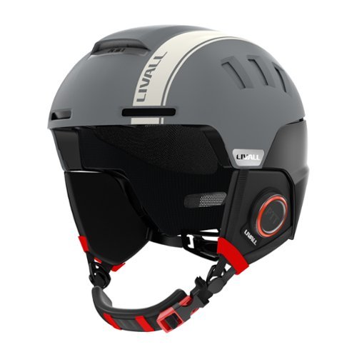 LIVALL - RS1 Ski Helmet ASTM F2040 and EN 1077 Certified with Smart Lighting, Fall Detection & SOS Alert - Large - Black-Front_Standard 