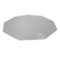 Floortex - 9-Sided Polycarbonate Gaming Chair Mat for Hard Floor 38 x 39 inches - Clear-Front_Standard