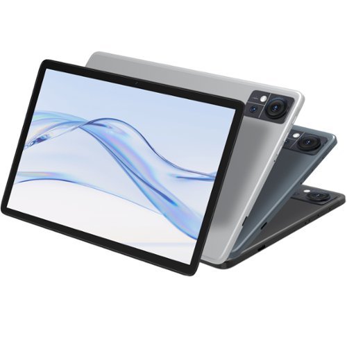 Qukenk - Tablet 2026 Upgraded, Android 14 Tablet, 128GB ROM + 14GB (8+6 Expand) RAM Large Storage, Tablets Octa-Core Processor - Gray-Front_Standard 