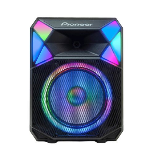 Pioneer - PSX615 700W 15” Party Speaker with Auracast & RGB LED Lights (Includes Wireless Microphone & Stand)-Front_Standard 