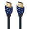 AudioQuest - Blueberry 18 10' 4K-8K 18Gbps In-Wall Rated HDMI Cable - Black with Blue Stripes-Front_Standard
