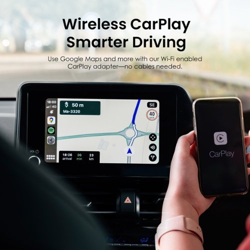 Rexing CPW-52 Wireless CarPlay & Android Auto Adapter For iPhone (iOS 10+) & Android (Android 11+) – - Black WHERE TO BUY