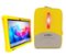 LINSAY - 10.1"Octa Core 128GB Storage Android 15 Tablet with Kids Defender Case, and LED Backpack - Yellow-Front_Standard