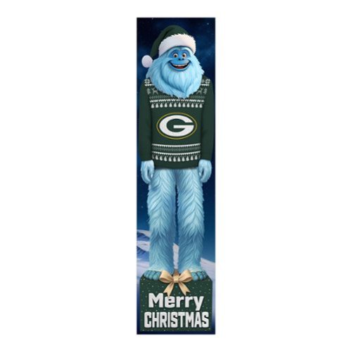 Fan Creations - Green Bay Packers 48" Yeti Christmas Leaner - Multicolor-Front_Standard 