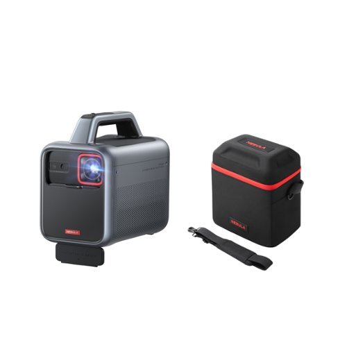 Nebula - Mars 3 Outdoor Portable Projector with Travel Case - Black-Front_Standard 